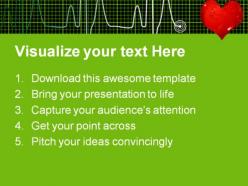 Heart beat medical powerpoint templates and powerpoint backgrounds 0611