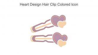 Heart Design Hair Clip Colored Icon In Powerpoint Pptx Png And Editable Eps Format