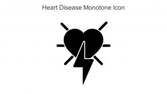 Heart Disease Monotone Icon In Powerpoint Pptx Png And Editable Eps Format