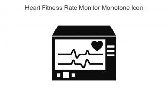 Heart Fitness Rate Monitor Monotone Icon In Powerpoint Pptx Png And Editable Eps Format