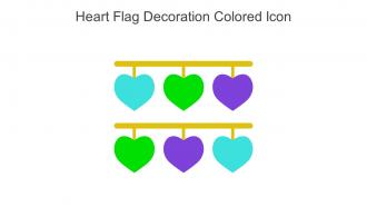Heart Flag Decoration Colored Icon In Powerpoint Pptx Png And Editable Eps Format
