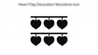 Heart Flag Decoration Monotone Icon In Powerpoint Pptx Png And Editable Eps Format