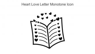 Heart Love Letter Monotone Icon In Powerpoint Pptx Png And Editable Eps Format