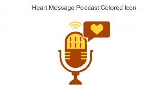 Heart Message Podcast Colored Icon In Powerpoint Pptx Png And Editable Eps Format