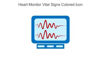 Heart Monitor Vital Signs Colored Icon In Powerpoint Pptx Png And Editable Eps Format