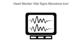 Heart Monitor Vital Signs Monotone Icon In Powerpoint Pptx Png And Editable Eps Format