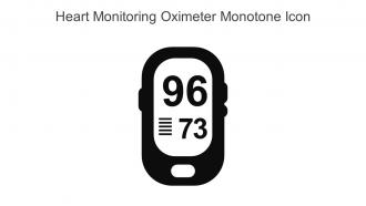 Heart Monitoring Oximeter Monotone Icon In Powerpoint Pptx Png And Editable Eps Format