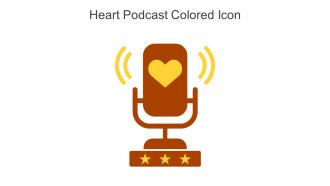 Heart Podcast Colored Icon In Powerpoint Pptx Png And Editable Eps Format