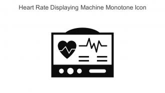 Heart Rate Displaying Machine Monotone Icon In Powerpoint Pptx Png And Editable Eps Format