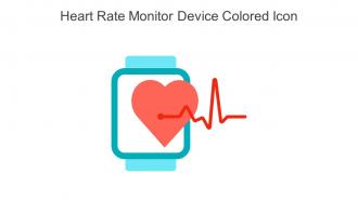 Heart Rate Monitor Device Colored Icon In Powerpoint Pptx Png And Editable Eps Format