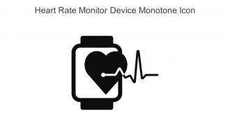 Heart Rate Monitor Device Monotone Icon In Powerpoint Pptx Png And Editable Eps Format
