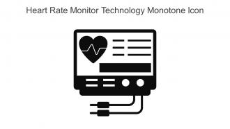 Heart Rate Monitor Technology Monotone Icon In Powerpoint Pptx Png And Editable Eps Format