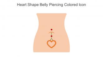 Heart Shape Belly Piercing Colored Icon In Powerpoint Pptx Png And Editable Eps Format