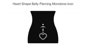 Heart Shape Belly Piercing Monotone Icon In Powerpoint Pptx Png And Editable Eps Format
