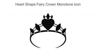 Heart Shape Fairy Crown Monotone Icon In Powerpoint Pptx Png And Editable Eps Format