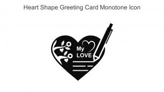 Heart Shape Greeting Card Monotone Icon In Powerpoint Pptx Png And Editable Eps Format