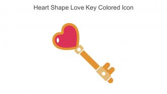 Heart Shape Love Key Colored Icon In Powerpoint Pptx Png And Editable Eps Format