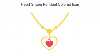 Heart Shape Pendant Colored Icon In Powerpoint Pptx Png And Editable Eps Format