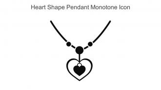 Heart Shape Pendant Monotone Icon In Powerpoint Pptx Png And Editable Eps Format