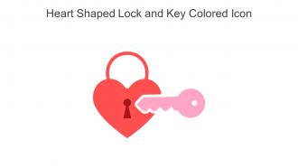 Heart Shaped Lock And Key Colored Icon In Powerpoint Pptx Png And Editable Eps Format