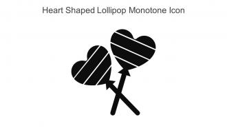 Heart Shaped Lollipop Monotone Icon In Powerpoint Pptx Png And Editable Eps Format