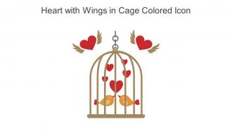 Heart With Wings In Cage Colored Icon In Powerpoint Pptx Png And Editable Eps Format