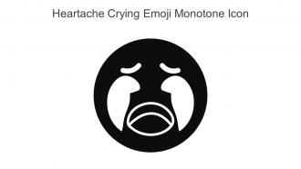 Heartache Crying Emoji Monotone Icon In Powerpoint Pptx Png And Editable Eps Format