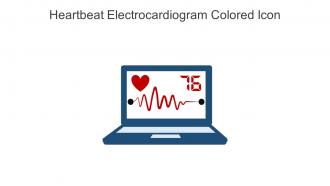 Heartbeat Electrocardiogram Colored Icon In Powerpoint Pptx Png And Editable Eps Format