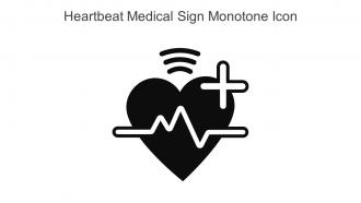 Heartbeat Medical Sign Monotone Icon In Powerpoint Pptx Png And Editable Eps Format