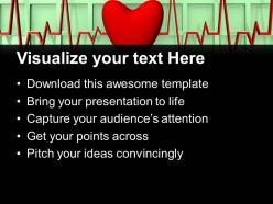 Heartbeat with heart medical health powerpoint templates ppt themes and graphics 0213