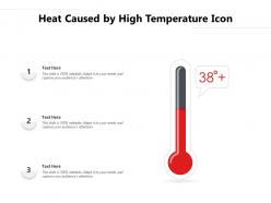 Heat caused by high temperature icon