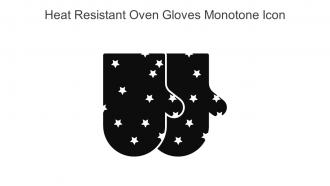 Heat Resistant Oven Gloves Monotone Icon In Powerpoint Pptx Png And Editable Eps Format
