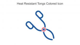 Heat Resistant Tongs Colored Icon In Powerpoint Pptx Png And Editable Eps Format