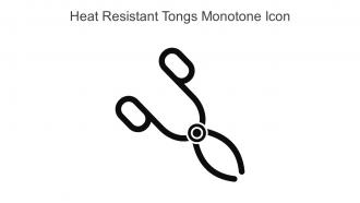 Heat Resistant Tongs Monotone Icon In Powerpoint Pptx Png And Editable Eps Format