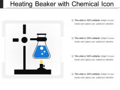 Heating beaker with chemical icon
