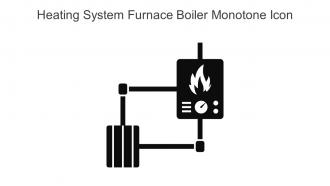 Heating System Furnace Boiler Monotone Icon In Powerpoint Pptx Png And Editable Eps Format