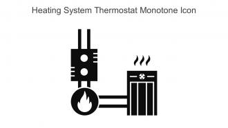 Heating System Thermostat Monotone Icon In Powerpoint Pptx Png And Editable Eps Format