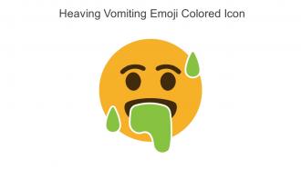 Heaving Vomiting Emoji Colored Icon In Powerpoint Pptx Png And Editable Eps Format