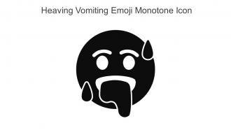 Heaving Vomiting Emoji Monotone Icon In Powerpoint Pptx Png And Editable Eps Format