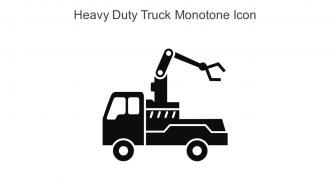 Heavy Duty Truck Monotone Icon In Powerpoint Pptx Png And Editable Eps Format