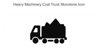 Heavy Machinery Coal Truck Monotone Icon In Powerpoint Pptx Png And Editable Eps Format