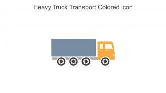 Heavy Truck Transport Colored Icon In Powerpoint Pptx Png And Editable Eps Format