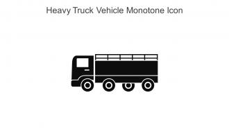 Heavy Truck Vehicle Monotone Icon In Powerpoint Pptx Png And Editable Eps Format