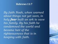 Hebrews 11 7 the righteousness that is in keeping powerpoint church sermon