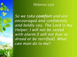 Hebrews 13 6 i will not be afraid powerpoint church sermon