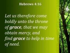 Hebrews 4 16 find grace to help powerpoint church sermon