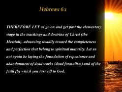 Hebrews 6 1 that lead to death powerpoint church sermon