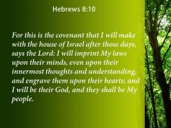 Hebrews 8 10 my laws in their minds powerpoint church sermon