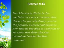 Hebrews 9 15 the sins committed under powerpoint church sermon