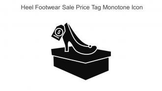 Heel Footwear Sale Price Tag Monotone Icon In Powerpoint Pptx Png And Editable Eps Format